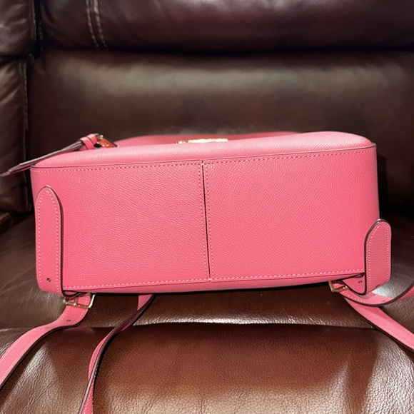 SOLD🔥🔥🔥NEW Coach Watermelon Pink Leather Jordyn Backpack - Picture 7 of 12